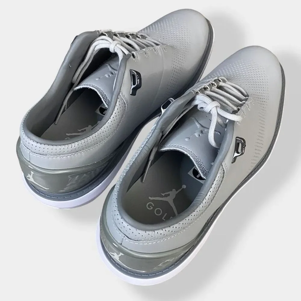 Nike Jordan ADG 4 Wolf Grey White Mens Golf Shoes Cleats DM0103-010 size 8 New